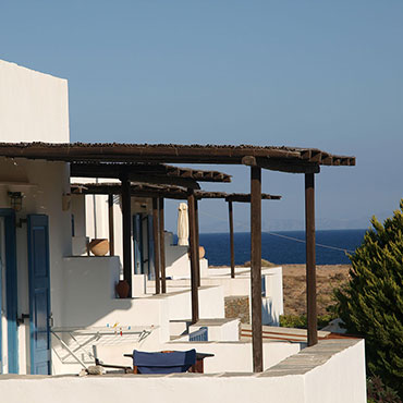 Balconies with sea view