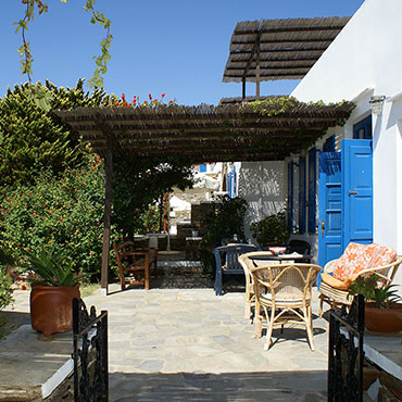 Le snack-bar de l'hôtel Fasolou